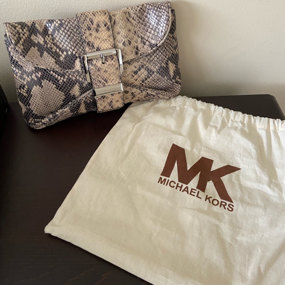 Michael Kors Python Clutch - image 1